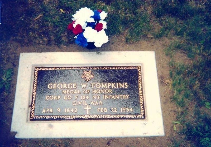 George W. Thompkins AKA George W.Tompkins is buried in Vale Cemetery image. Click for full size.