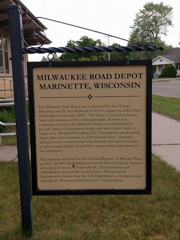 Milwaukee Road Depot Marker image. Click for full size.