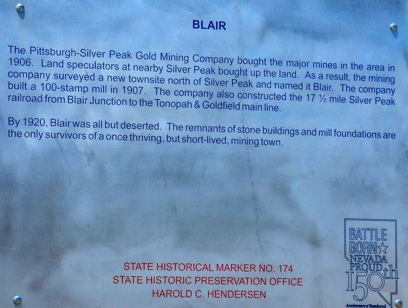 Replacement - Blair Marker image. Click for full size.