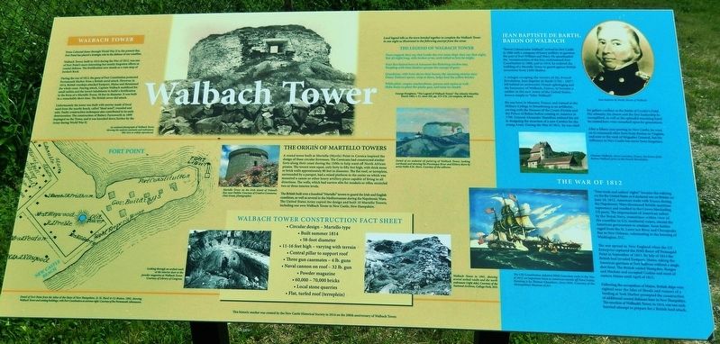 Walbach Tower Marker image. Click for full size.