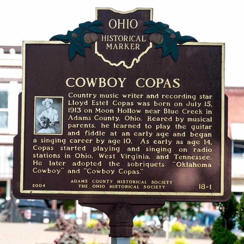 Cowboy Copas side of marker image. Click for full size.