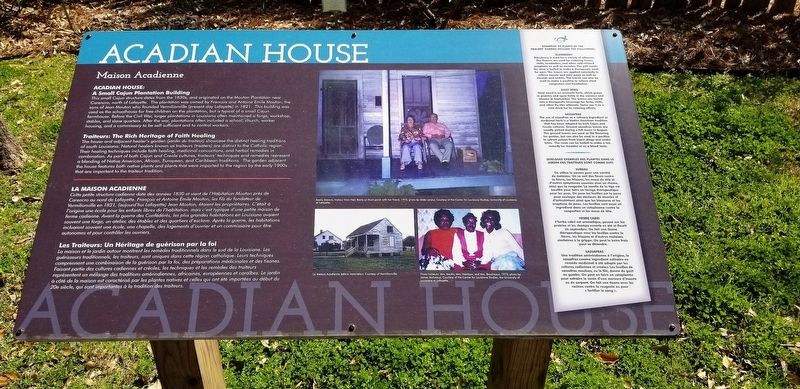 Acadian House Marker image. Click for full size.