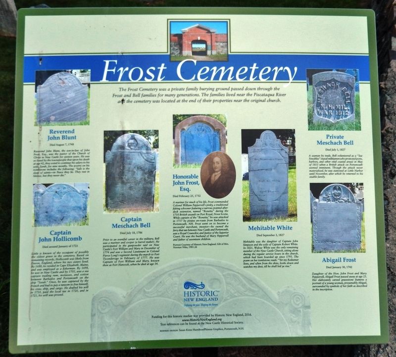 Frost Cemetery Marker image. Click for full size.