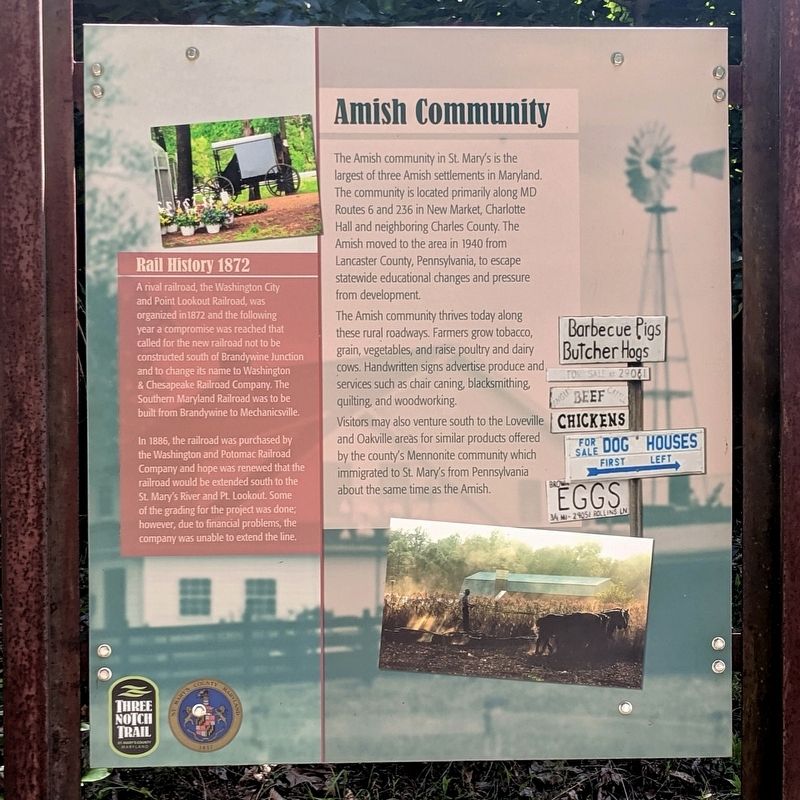 Amish Community Marker image. Click for full size.