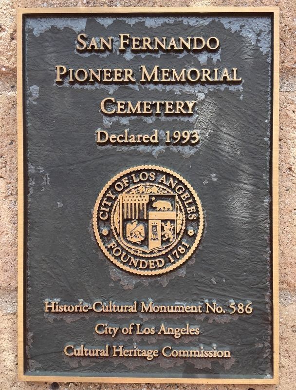 L.A. Historic Monument No. 586. Click for full size. L.A. Historic Monument No. 586 image. Click for full size.