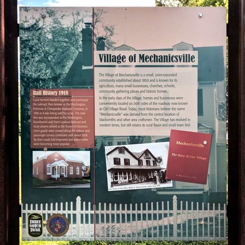 Village of Mechanicsville Marker image. Click for full size.