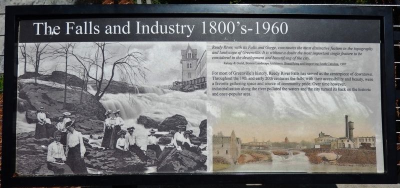 The Falls and Industry 1800’s – 1960 Marker image. Click for full size.