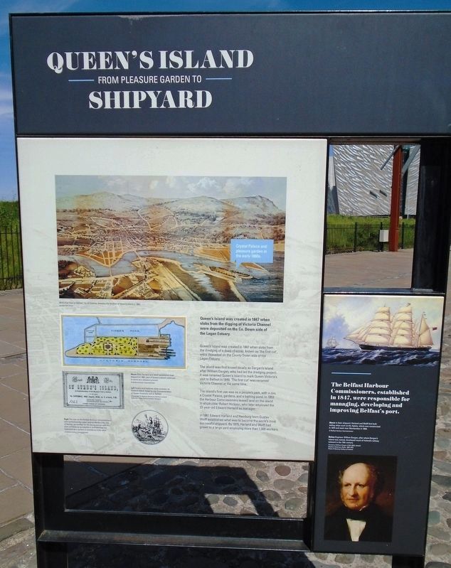 Queen's Island Shipyard Marker image. Click for full size.
