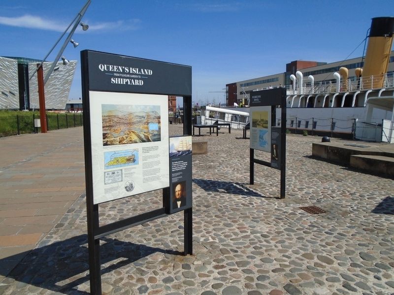 Queen's Island Shipyard Marker image. Click for full size.