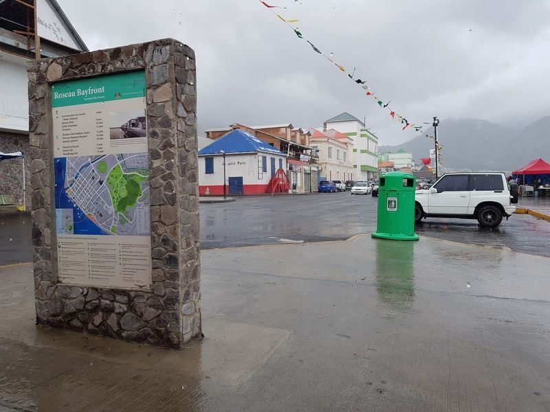 Roseau Bayfront Marker. Click for full size. Roseau Bayfront Marker image. Click for full size.