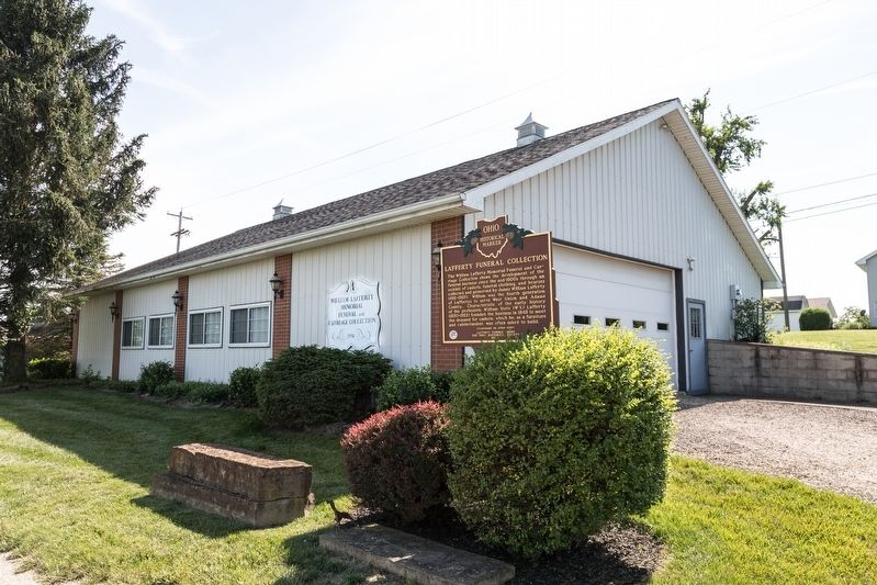 William Lafferty Memorial Funeral and Carriage Collection Museum and Marker. Click for full size. William Lafferty Memorial Funeral and Carriage Collection Museum and Marker image. Click for full size.