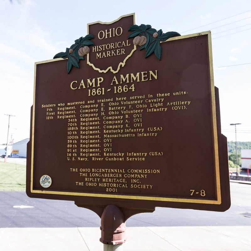 Camp Ammen face of marker image. Click for full size.