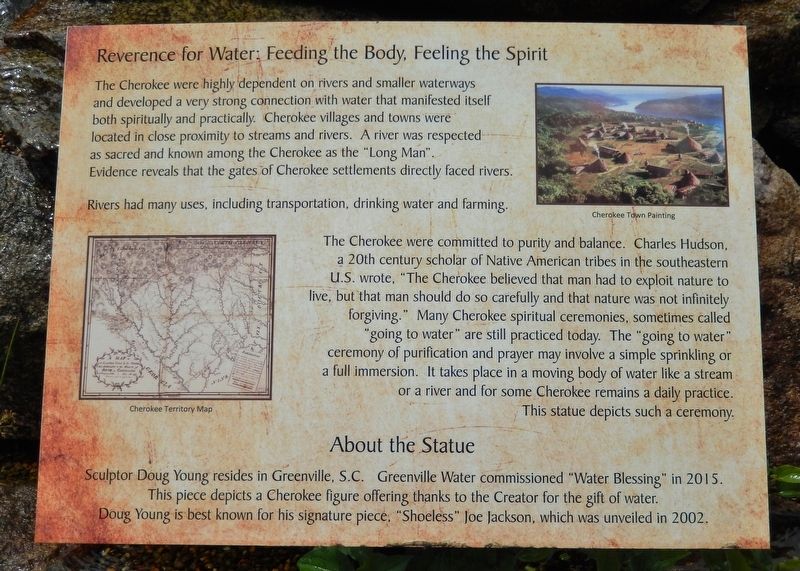 Reverence for Water: Feeding the Body, Feeling the Spirit Marker image. Click for full size.