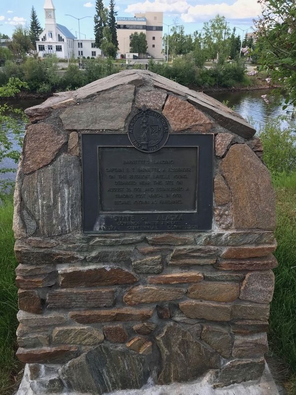 Barnette's Landing Marker. Click for full size. Barnette's Landing Marker image. Click for full size.