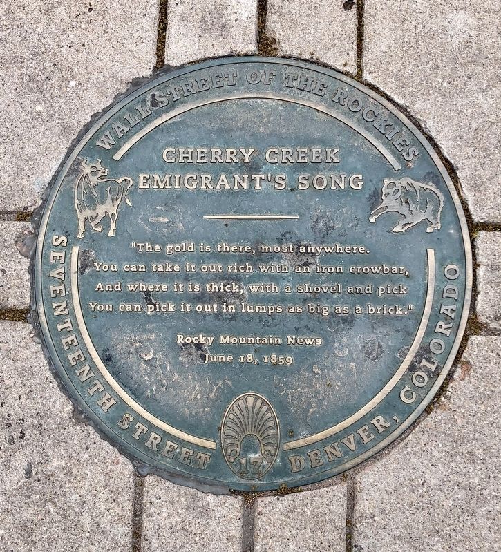 Cherry Creek Emigrants Song Marker image. Click for full size.