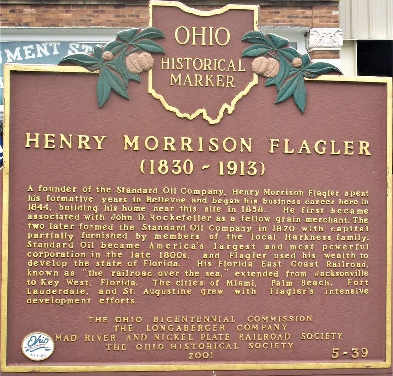 Henry Morrison Flagler Marker image. Click for full size.