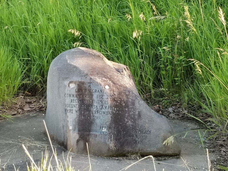 General Grant and the 21st IL Regiment Marker image. Click for full size.