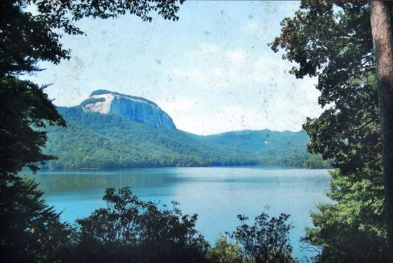 Marker detail: Iconic view of Table Rock over the reservoir image. Click for full size.