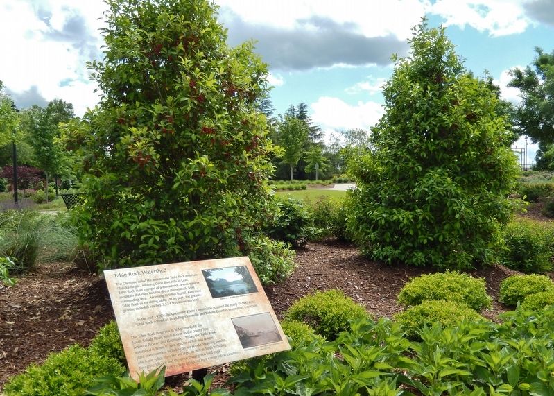 Table Rock Watershed Marker (<i>wide view</i>). Click for full size. Table Rock Watershed Marker (<i>wide view</i>) image. Click for full size.