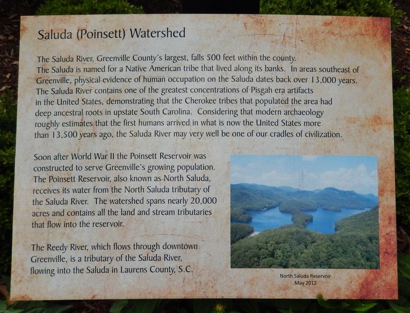 Saluda (Poinsett) Watershed Marker image. Click for full size.