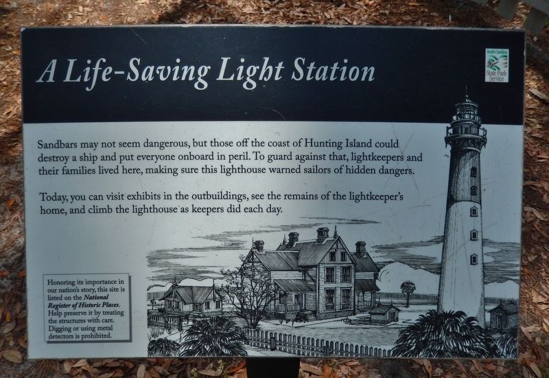 A Life-Saving Light Station Marker. Click for full size. A Life-Saving Light Station Marker image. Click for full size.