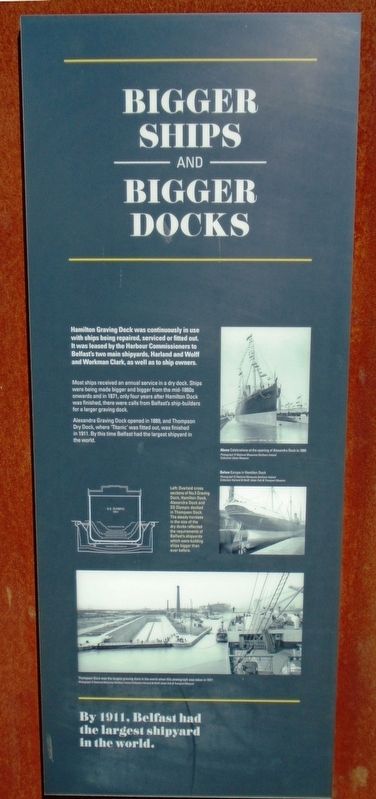 Bigger Ships and Bigger Docks Marker. Click for full size. Bigger Ships and Bigger Docks Marker image. Click for full size.
