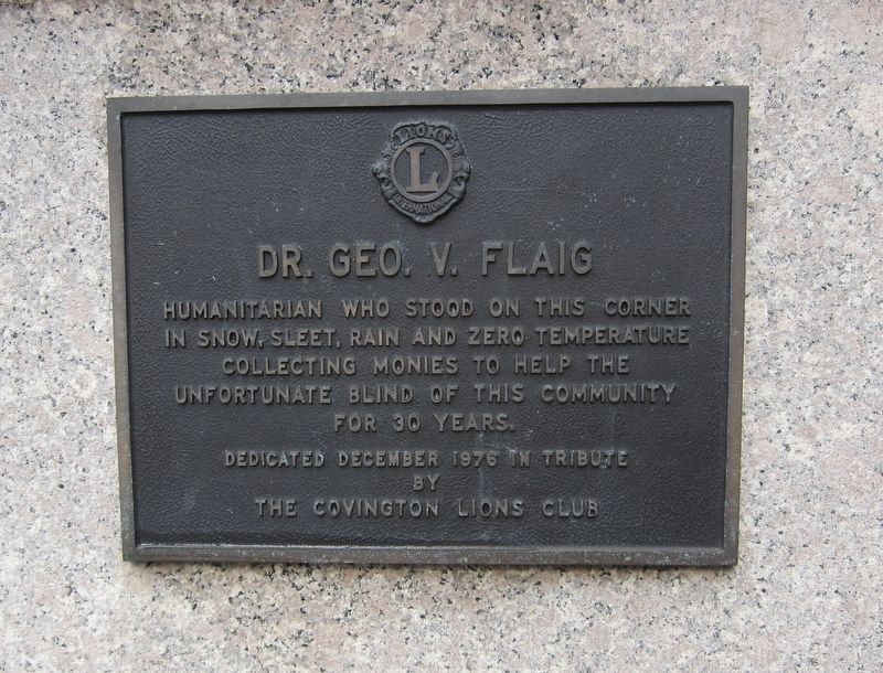 Dr. Geo. V. Flaig Marker image. Click for full size.