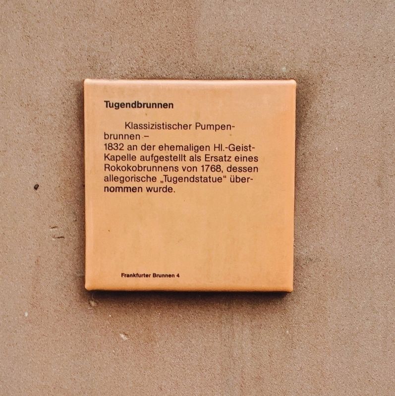 Tugendbrunnen / The Virtue Fountain Marker image. Click for full size.