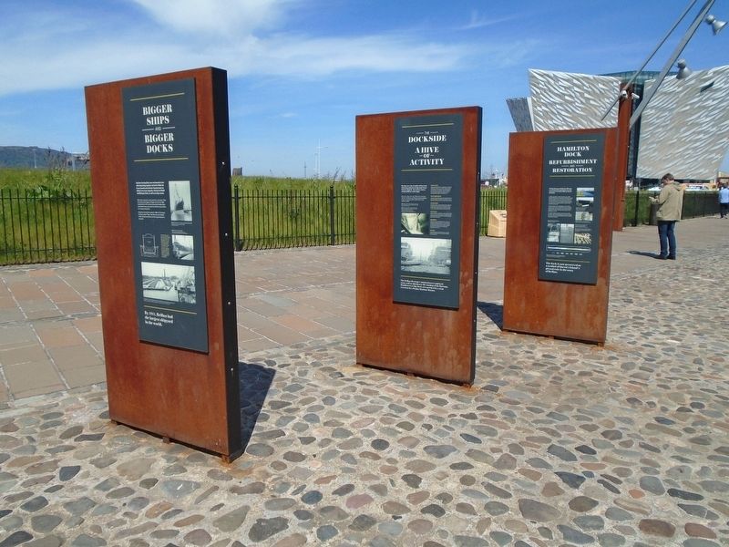 Hamilton Dock: Refurbishment and Restoration Marker. Click for full size. Hamilton Dock: Refurbishment and Restoration Marker image. Click for full size.