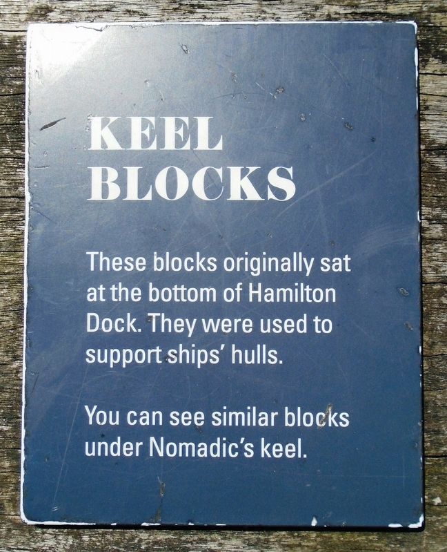 Keel Blocks Marker image. Click for full size.