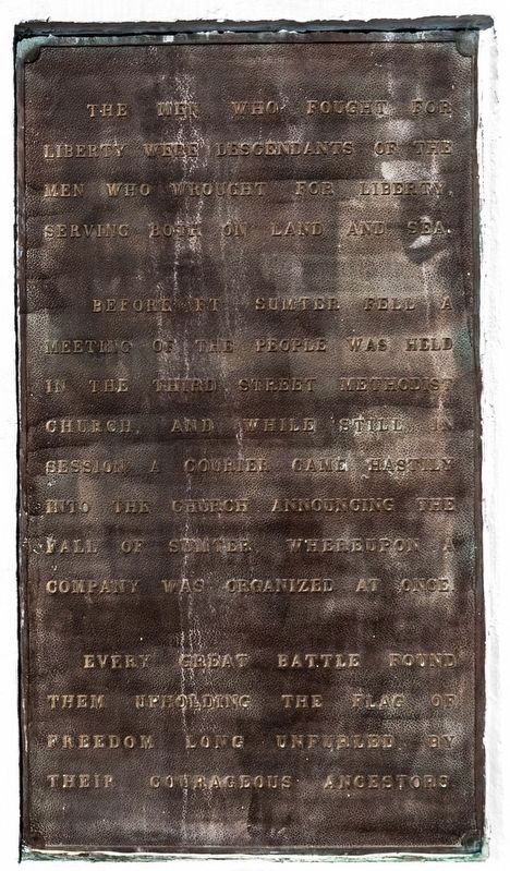 Liberty Monument, south-facing tablet. Click for full size. Liberty Monument, south-facing tablet image. Click for full size.