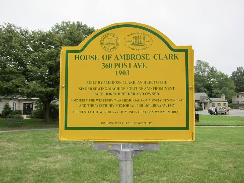 House of Ambrose Clark Marker image. Click for full size.