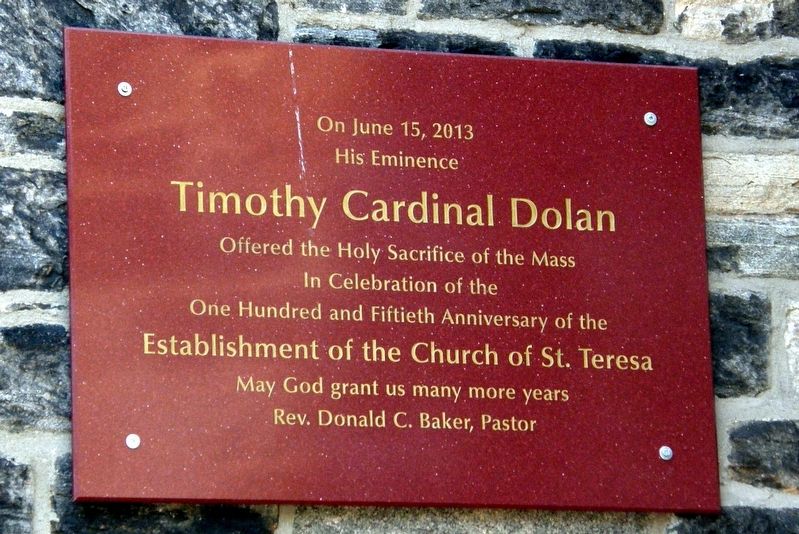 The Church of St. Teresa Marker image. Click for full size.