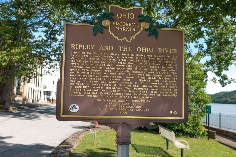 Ripley and the Ohio River Marker image. Click for full size.