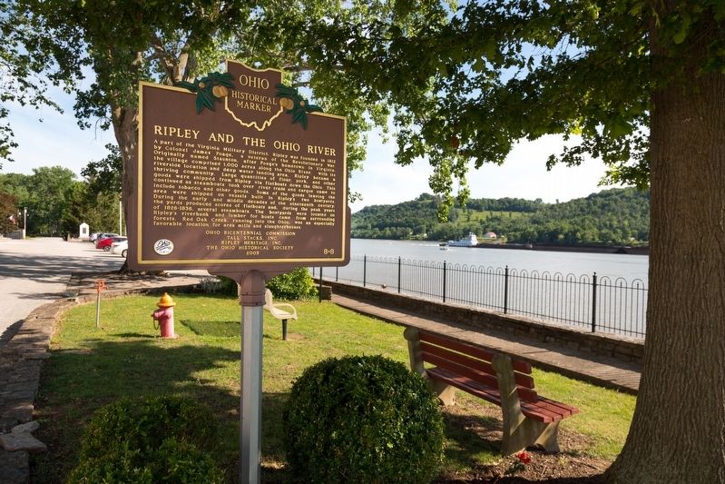 Ripley and the Ohio River Marker image. Click for full size.