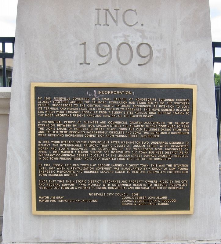 Incorporation Marker image. Click for full size.