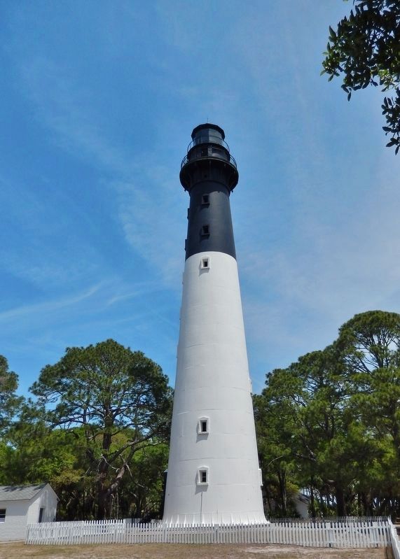 Hunting Island Lighthouse<br>(<i>oil house visible left of lighthouse</i>) image. Click for full size.