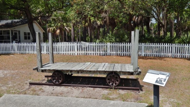 Island Delivery Service Marker<br>(<i>wide view • delivery railcar in background</i>) image. Click for full size.