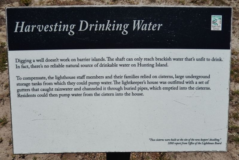 Harvesting Drinking Water Marker. Click for full size. Harvesting Drinking Water Marker image. Click for full size.