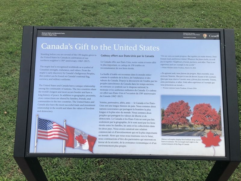 Canada's Gift to the United States Marker. Click for full size. Canada's Gift to the United States Marker image. Click for full size.