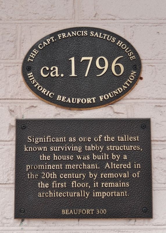 The Capt. Francis Saltus House Marker image. Click for full size.