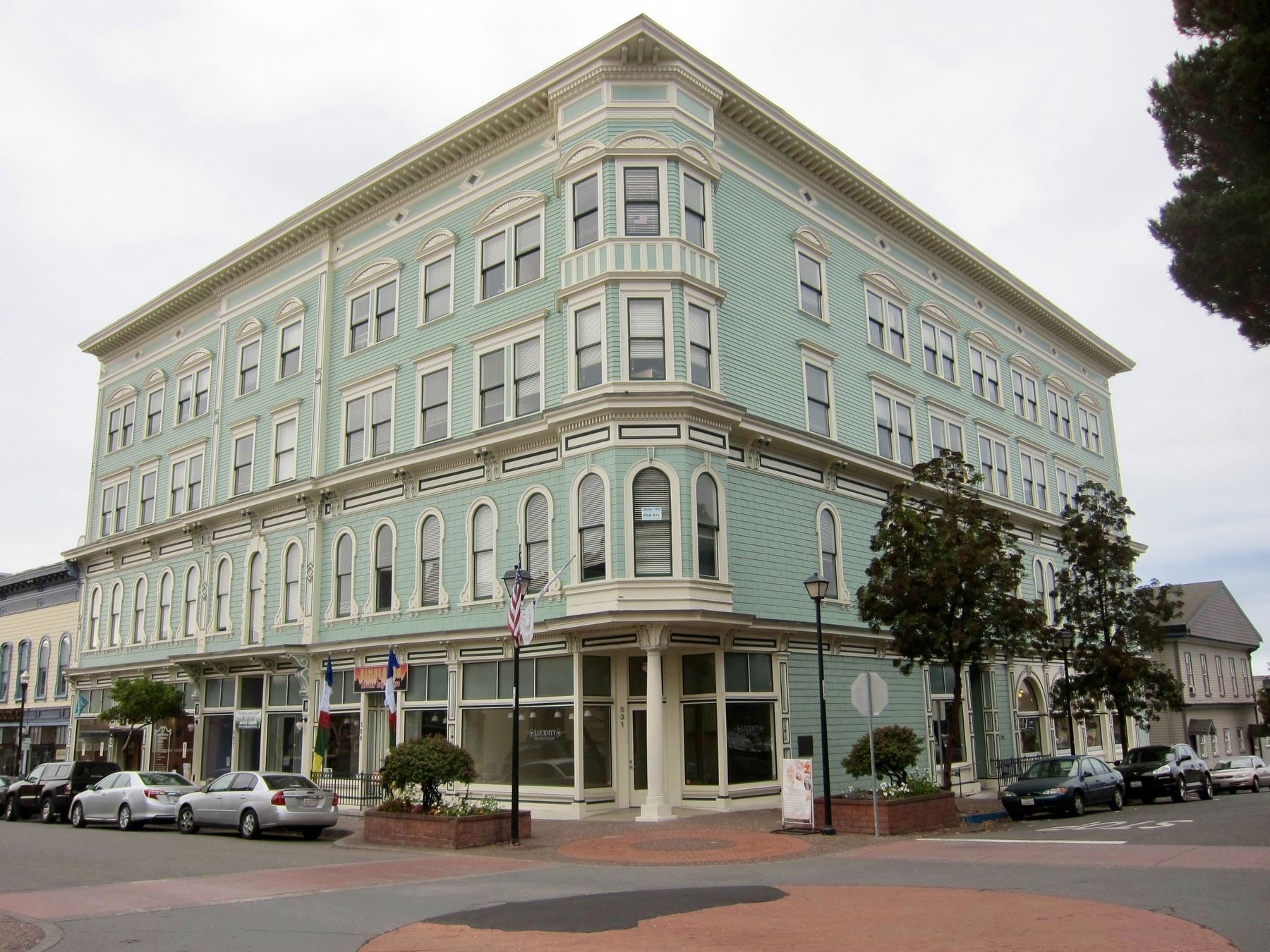 The Vance Hotel and Marker image. Click for full size.