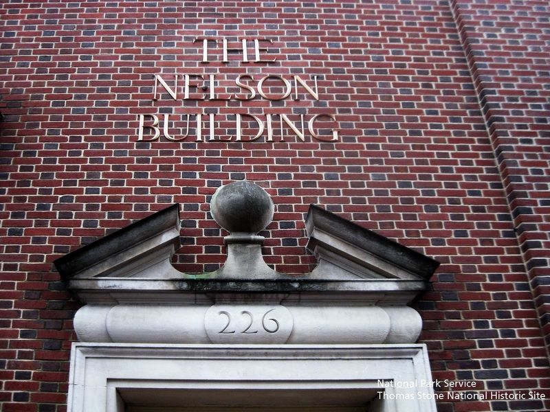 Front door of the Nelson Building where marker is located.. Click for full size. Front door of the Nelson Building where marker is located. image. Click for full size.