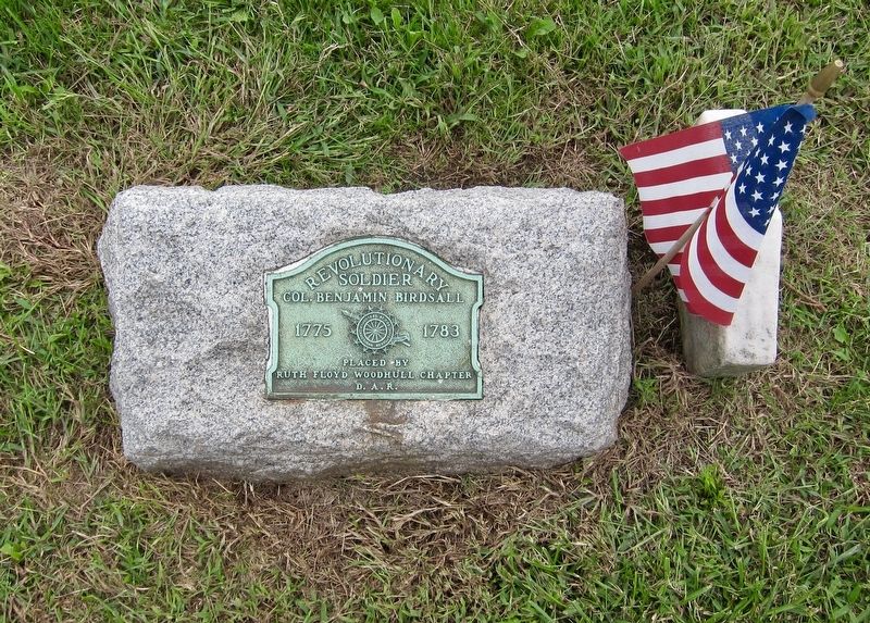 Col. Benjamin Birdsall Marker image. Click for full size.