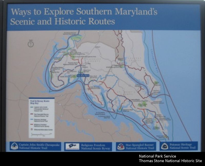Ways to Explore Southern Maryland�s Scenic and Historic Routes Marker image. Click for full size.