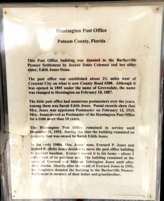 Huntington Post Office - Putnam County image. Click for full size.