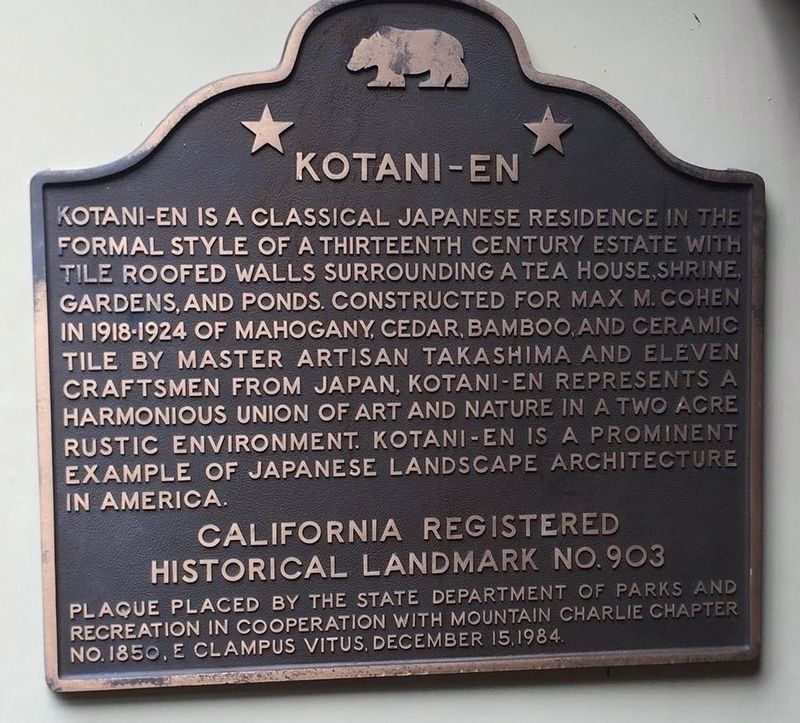 Kotani-en Marker image. Click for full size.