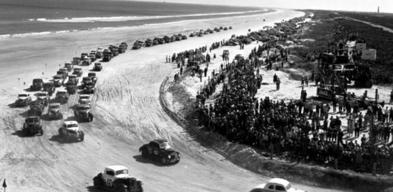 1953 Daytona Beach Stock Car Races image. Click for full size.