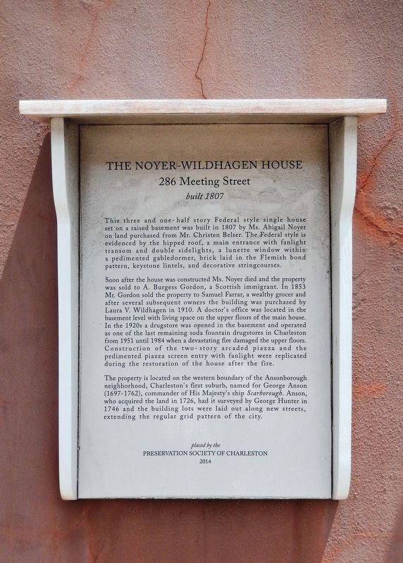 The Noyer-Wildhagen House Marker image. Click for full size.