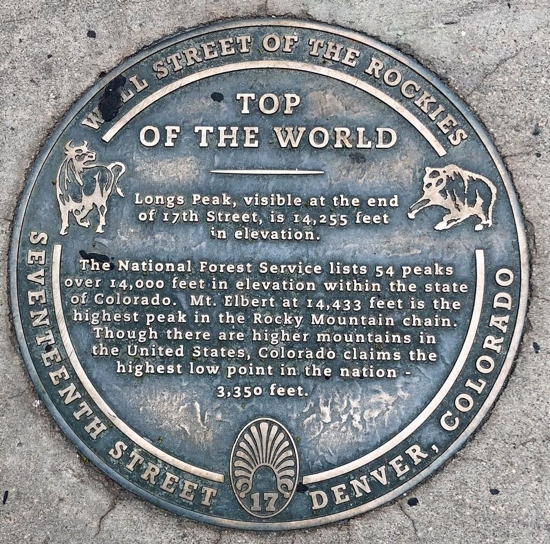 Top of the World Marker. Click for full size. Top of the World Marker image. Click for full size.